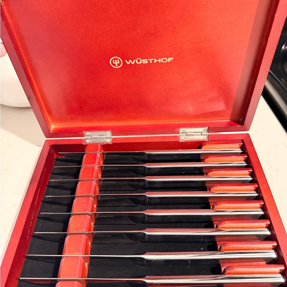 Wusthof Red and Black Steak Knife Set